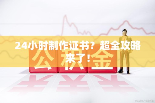 德安24小时制作证书？超全攻略来了！